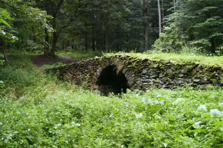 Středověký kamenný most v Mladých Bukách