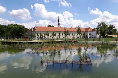 město Oslavany - pohled od biotopu