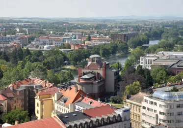 Muzeum východních Čech - pohled z výšky