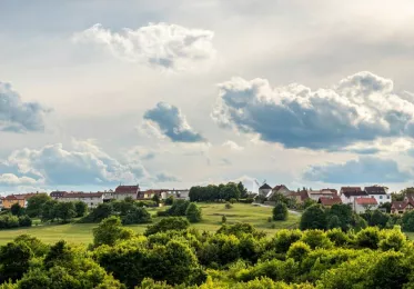 Větrný mlýn v Rudici - výhled do okolí