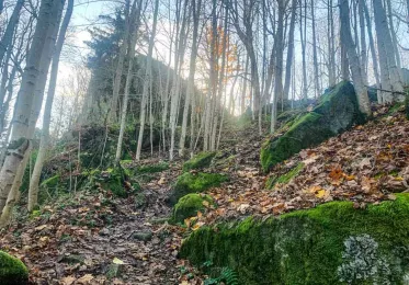 pohled na Stožeckou skálu